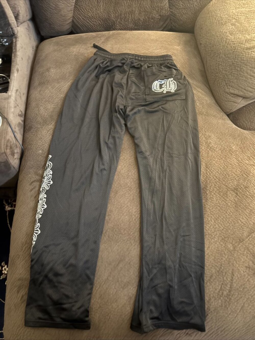 chrome hearts mesh pants